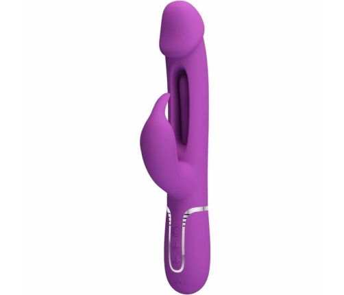 Pretty Love Kampas BW-500025-3 Intimate 3-in-1 Silicone Vibrator Purple