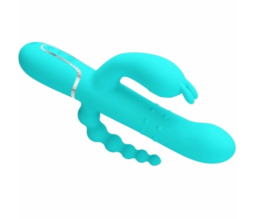 Pretty Love Cammy 4-in-1 Silicone Intimate Device Blue Multi-Function