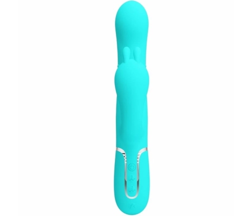 Pretty Love Cammy 4-in-1 Silicone Intimate Device Blue Multi-Function