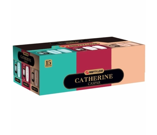 Pretty Love Caspar Set - 15-Piece Collection of Men's Intimate Devices, TPR, Multicolor