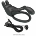 Pretty Love Seth Black Dual Vibrating Ring with Rabbit Attachment 7 Modes