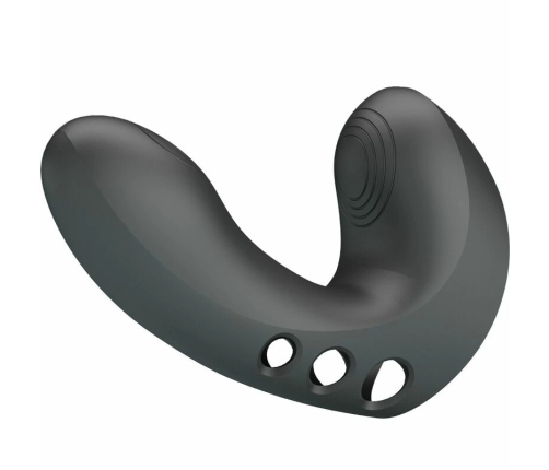 Pretty Love Camelia Black Rechargeable Silicone Finger Device 7 Modes