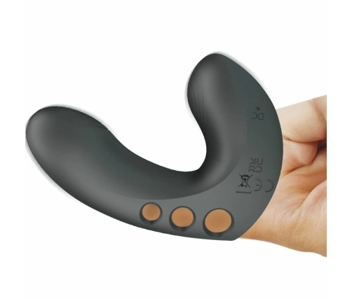 Pretty Love Camelia Black Rechargeable Silicone Finger Device 7 Modes