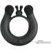 Pretty Love Dahlia Silicone Vibrating Ring 12 Modes Black USB Rechargeable