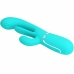 Pretty Love Shania Triple Stimulation Vibrator Blue Silicone
