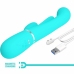 Pretty Love Shania Triple Stimulation Vibrator Blue Silicone