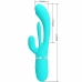 Pretty Love Shania Triple Stimulation Vibrator Blue Silicone
