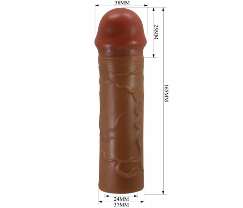 Pretty Love Nile Sleeve Extension 2.5 cm, Anatomical, Mulatto, TPR