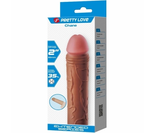 Pretty Love Chane Extension Sleeve Mulatto 5cm TPR Waterproof