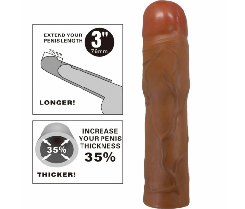 Pretty Love Kylian Extension System 7.6 cm Mulatto Anatomical Sleeve