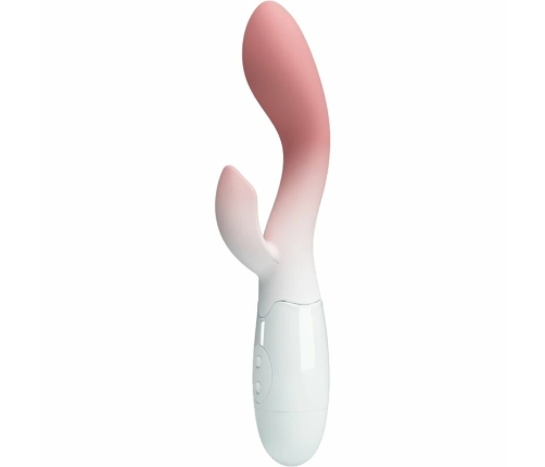 Pretty Love Brighty Pink Dual Motor Intimate Massager 30 Modes Silicone