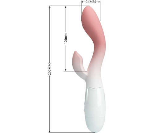 Pretty Love Brighty Pink Dual Motor Intimate Massager 30 Modes Silicone