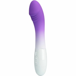 Pretty Love Elemental Curved Massager 30 Modes Purple Silicone
