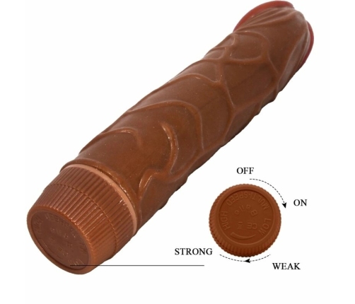 Baile Bob Vibrating Intimate Device 22.5cm Mulatto TPR Textured