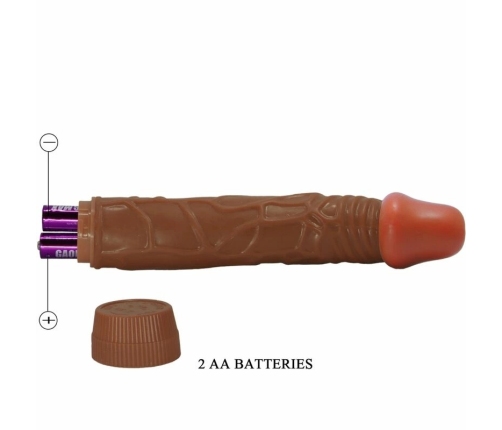 Baile Bob Vibrating Intimate Device 22.5cm Mulatto TPR Textured