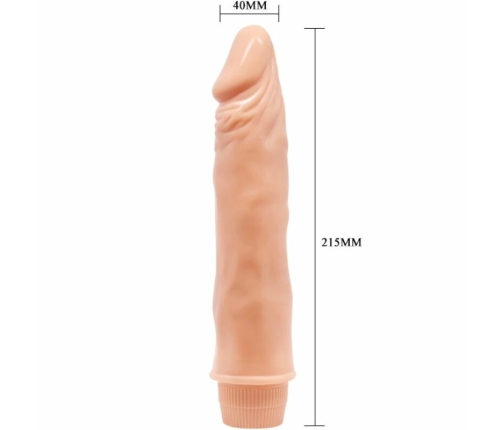 Baile BW-001050R Intimate Vibrating Model 21 cm, Flesh Tone, TPR