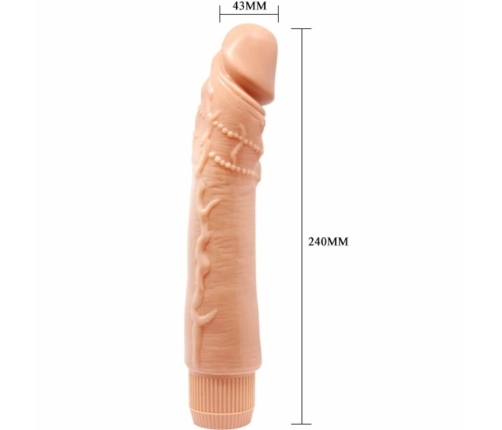 Baile Dybbuk Vibrating Intimate Device 24 cm, Flesh Tone, TPR