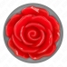 KINK Stainless Steel Plug Red Rose S - Compact Metal Model, Decorative Base