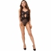 Livco Corsetti Fashion PAULA LC20209 Black Lace Bodysuit L/XL