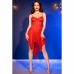Chilirose CR 4847 Babydoll Red L/XL - Elegant Sheer Mesh Nightwear