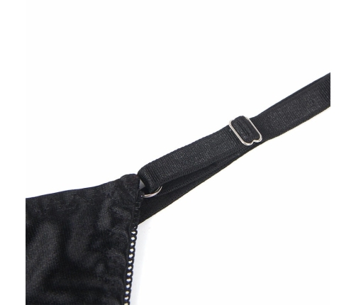 SUBBLIME 955205 Lingerie Set with Adjustable Bow Black L/XL