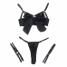 SUBBLIME 955205 Lingerie Set with Adjustable Bow Black L/XL