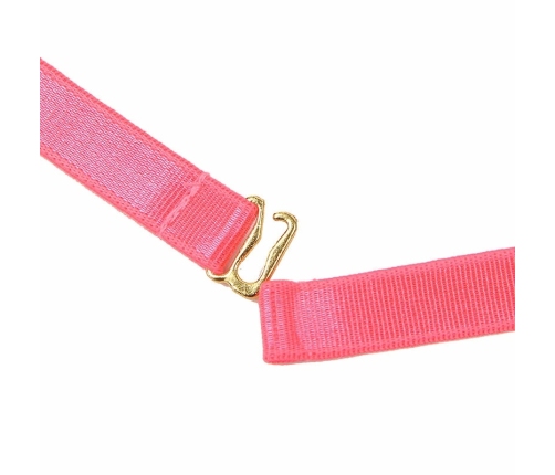 SUBBLIME Bra Set S/M Fluorescent Pink with Necklace and Leg Details