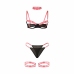 SUBBLIME 955304 Bra Set with Necklace Details Fluorescent Pink L/XL