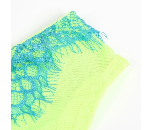 SUBBLIME 955328 Lingerie Set Lace Green-Blue L/XL Adjustable Elegant