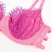 SUBBLIME 955359 Lace Bra & Garter Set Pink-Purple S/M - Elegant Lingerie