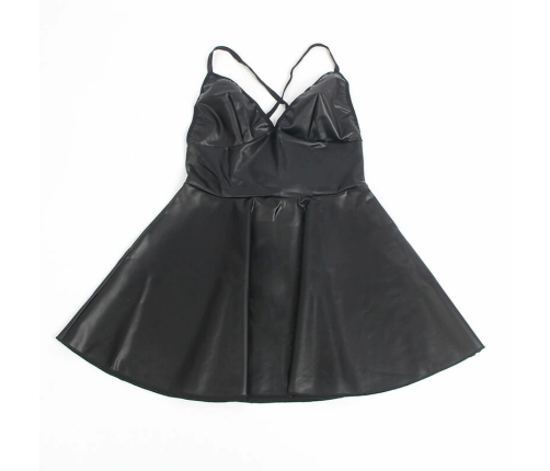 SUBBLIME 955380 Nightdress L/XL Black with Adjustable Leather Straps