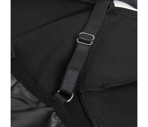 SUBBLIME 955380 Nightdress L/XL Black with Adjustable Leather Straps