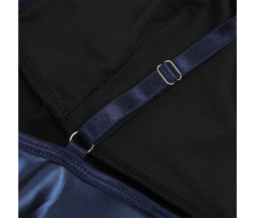 SUBBLIME 955427 Blue L/XL Nightdress with Adjustable PU Leather Straps