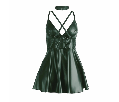 SUBBLIME - 955441 VESTIDO CON TIRANTES DE CUERO VERDE L/XL