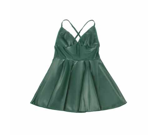 SUBBLIME - 955441 VESTIDO CON TIRANTES DE CUERO VERDE L/XL