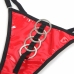 SUBBLIME 955533 Red Shiny Faux Leather & Mesh Bra Set S/M