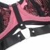SUBBLIME 955571 Pink Patent Mesh Bra Set S/M - Elegant Lace & Support