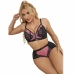 SUBBLIME 955571 Pink Patent Mesh Bra Set S/M - Elegant Lace & Support