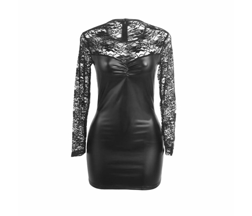 SUBBLIME - 955595 VESTIDO DE MANGA LARGA CON ENCAJE NEGRO S/M