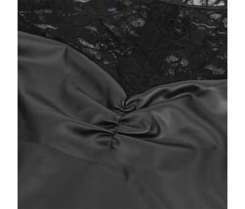 SUBBLIME - 955601 VESTIDO DE MANGA LARGA CON ENCAJE NEGRO L/XL