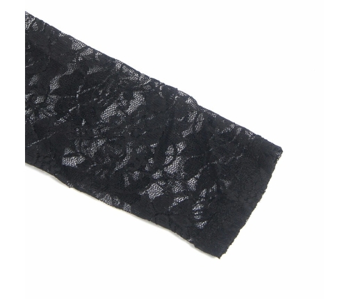 SUBBLIME - 955601 VESTIDO DE MANGA LARGA CON ENCAJE NEGRO L/XL