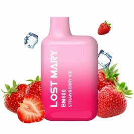 Lost Mary BM600 Strawberry Ice Disposable Vape 2% Nicotine, 600 Puffs