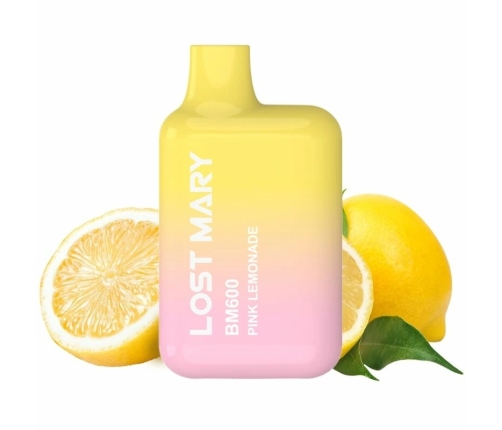 Lost Mary BM600 Disposable Vape Pink Lemonade 2% Nicotine, 600 Puffs