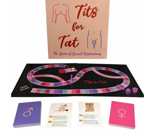 Kheper Games Tits for Tat Couples Communication Board Game Set