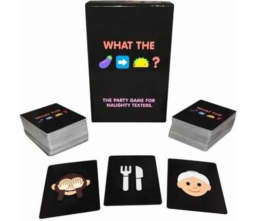 Kheper Games What Is From Eggplant to Taco? Emoji Party Game, 200 Cards