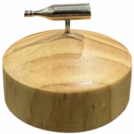 Kheper Games Spin The Bottle Party Game - Metal Bottle & Wooden Base Kheper Games Spin The Bottle Party Game - Metal Bottle & Wooden Base