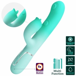 Pretty Love Gigi Aqua Green Dual-Action Intimate Device Silicone Pretty Love Gigi Aqua Green Dual-Action Intimate Device Silicone