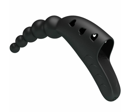 Pretty Love Jordin Black Flexible Finger Vibrator 10 Modes USB