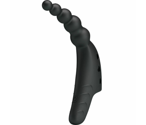 Pretty Love Jordin Black Flexible Finger Vibrator 10 Modes USB