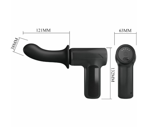 Pretty Love DJ Doctor Massager BW-055029 5-Mode Black USB-C